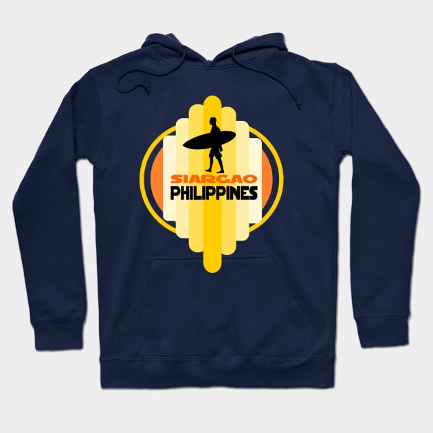 Surfing Siargao Philippines for Surfers Hoodie by etees0609